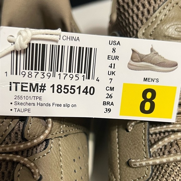 Skechers Delson Swift Fit Slip On 8 Taupe Hands Free Memory Foam NWT No Box - Picture 12 of 12